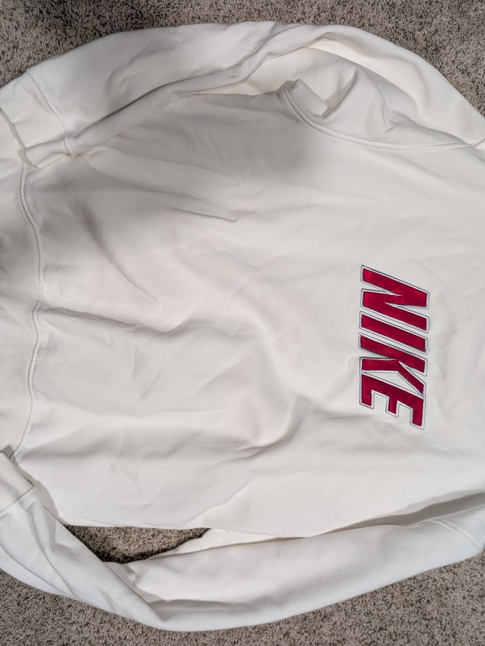 Nike White Crewneck Sweatshirt